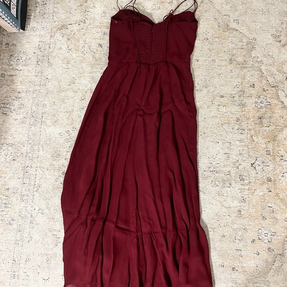 Reformation Maroon Dress - Size 2 - Picture 4 of 5